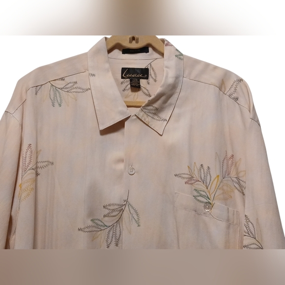 Luau - Limited Edition 60% Silk & 40% Cotton, Floral Design, Pocket, XL, - Picture 5 of 10